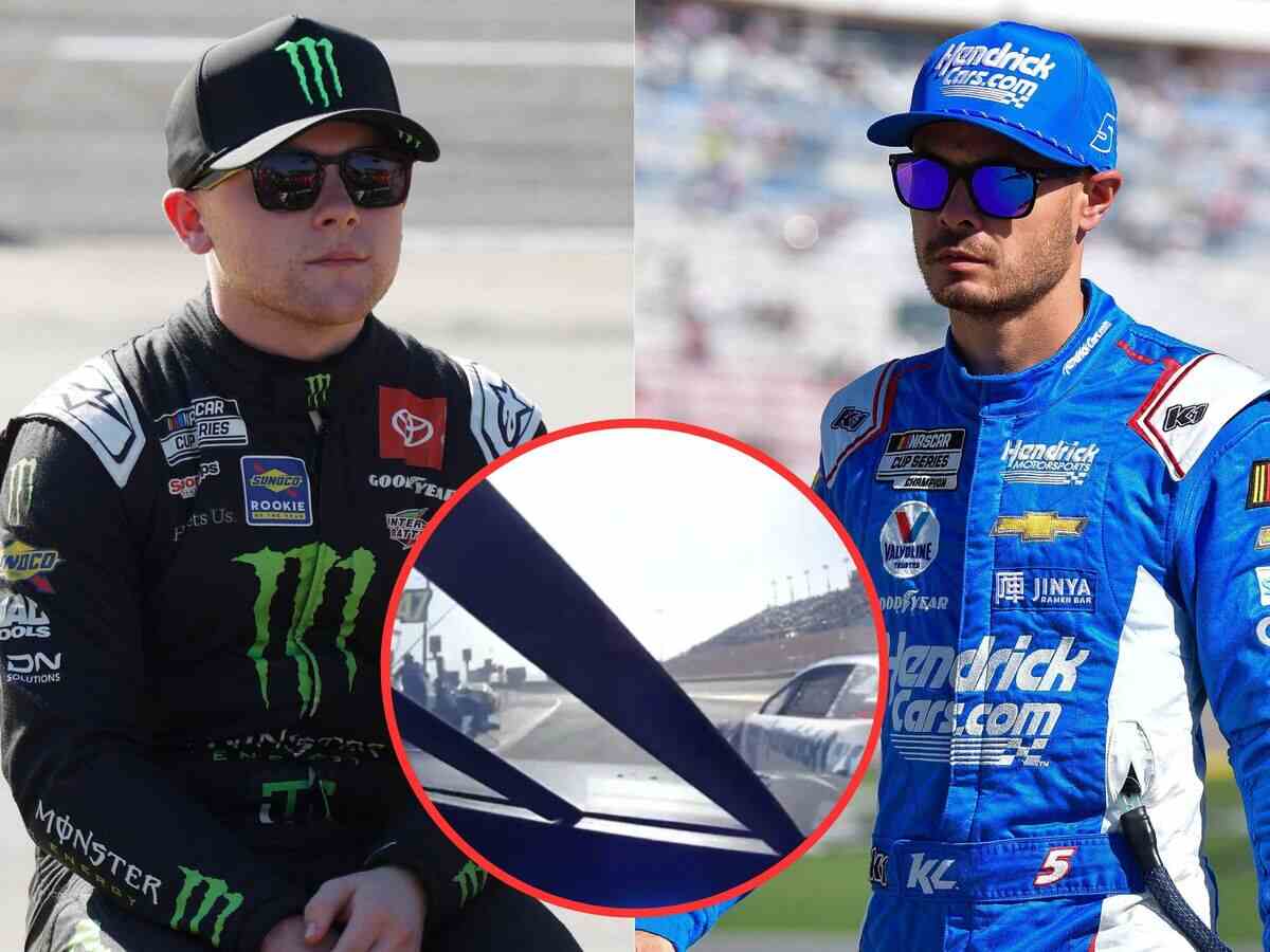 WATCH: “Silver Spoon brat thinks he can do anything he wants”- Ty Gibbs makes contact with Kyle Larson on the pit road at Las Vegas, fans react