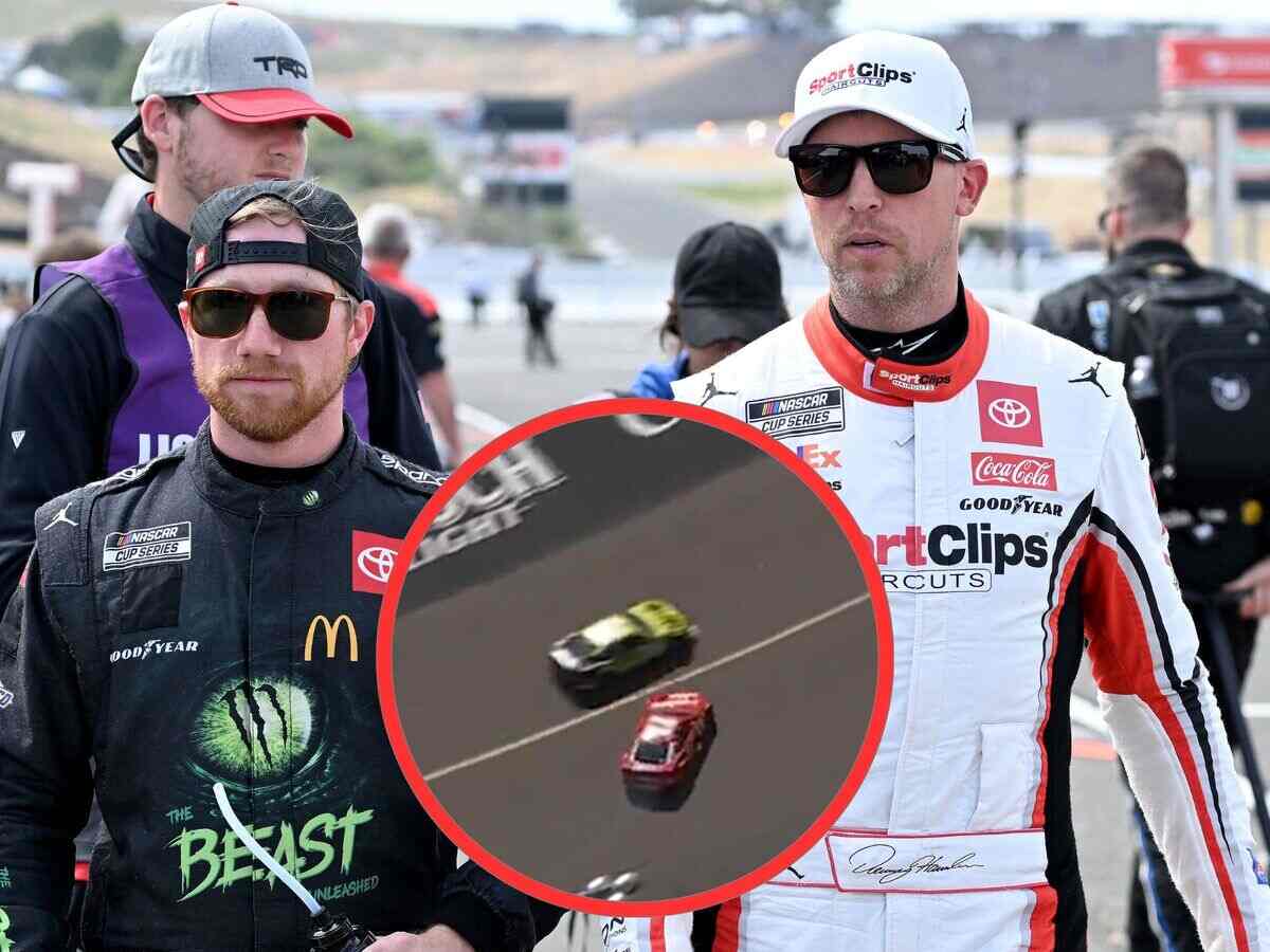 Denny Hamlin laments his too-aggressive racing at Phoenix as he slips up while fighting his driver Tyler Reddick