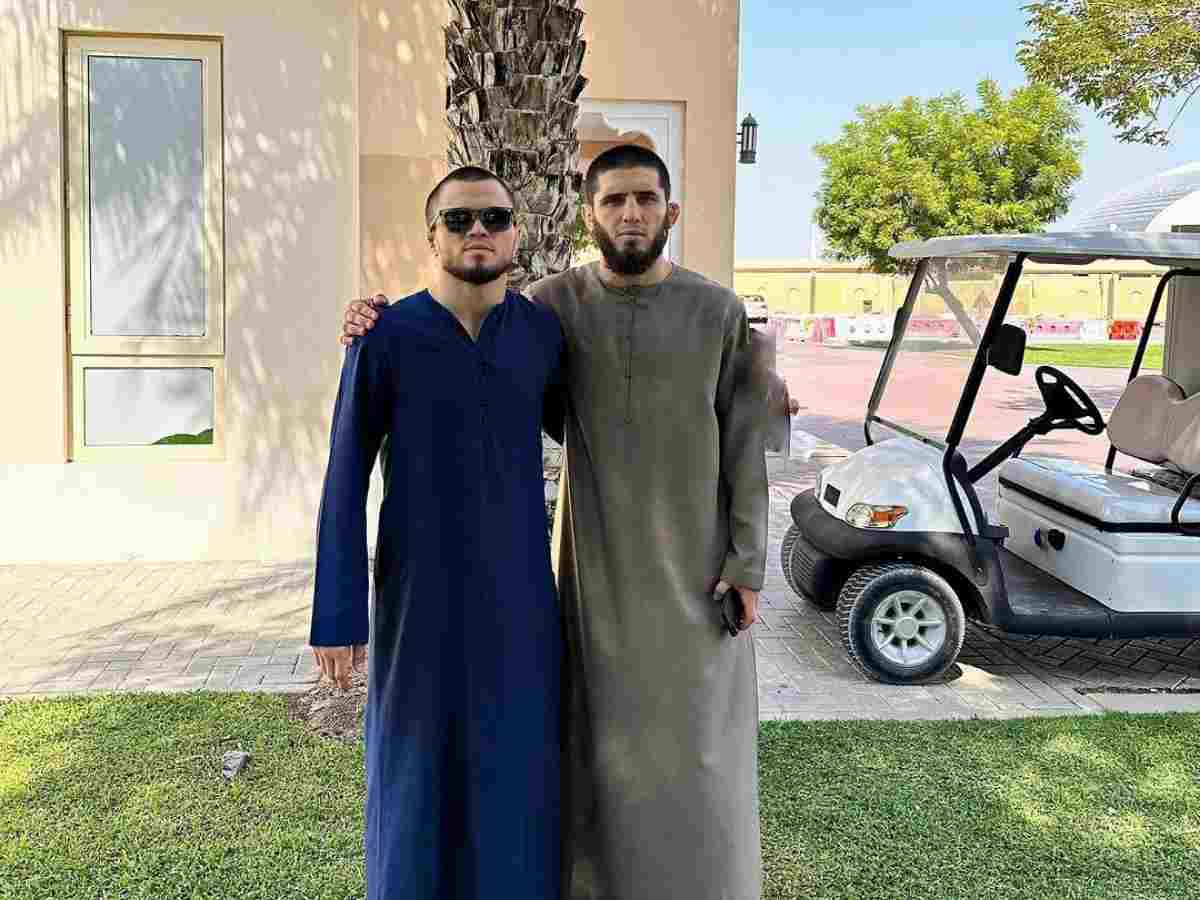 Umar Nurmagomedov and Islam Makhachev