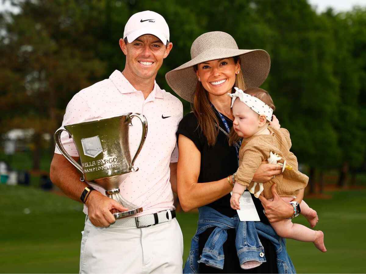 Rory McIlroy and his wife Erica Stoll along with their daughter Poopy