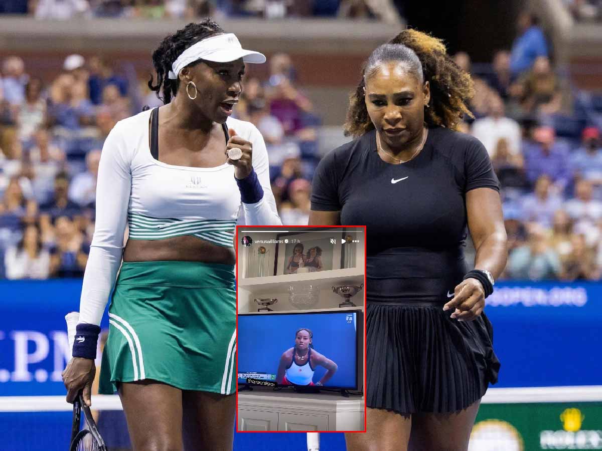 WATCH: Venus Williams misses doubles with sister Serena Williams as she proudly watches Alycia Parks’ on-court heroics