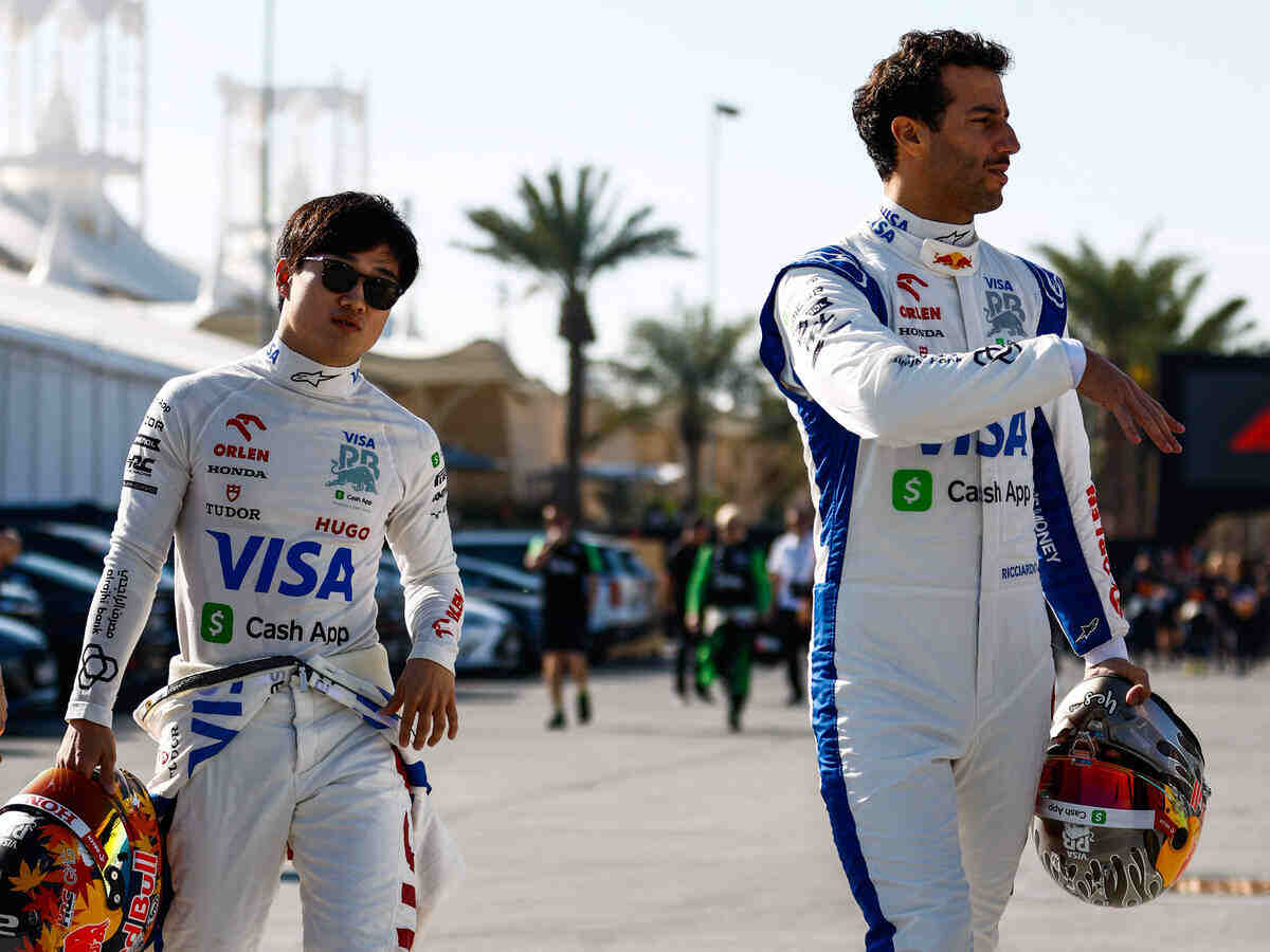 Yuki Tsunoda and Daniel Ricciardo