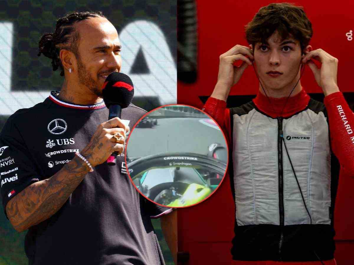 WATCH: Lewis Hamilton congratulates 18-year-old Oliver Bearman for scoring points on F1 debut with classy gesture during the cooldown lap