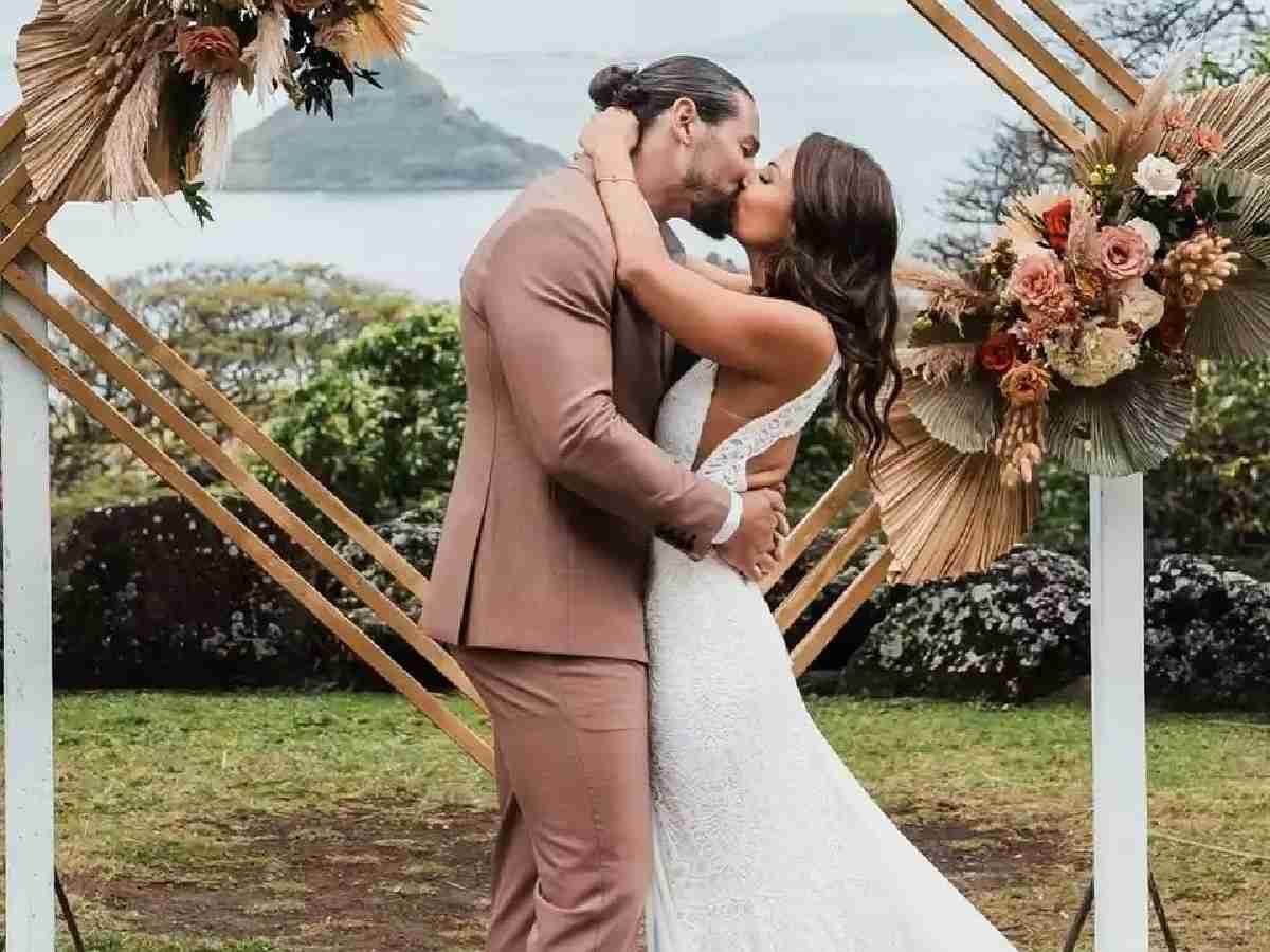 Former WWE stars Emma and Riddick Moss tie the knot in Hawaii