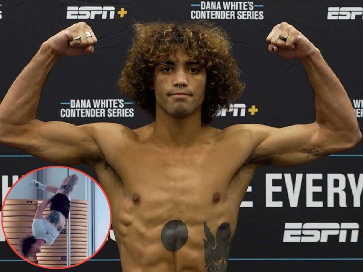 “Working on his triangle chokes” – ‘Future of bantamweight division’ Payton Talbott gets trolled for pole dancing