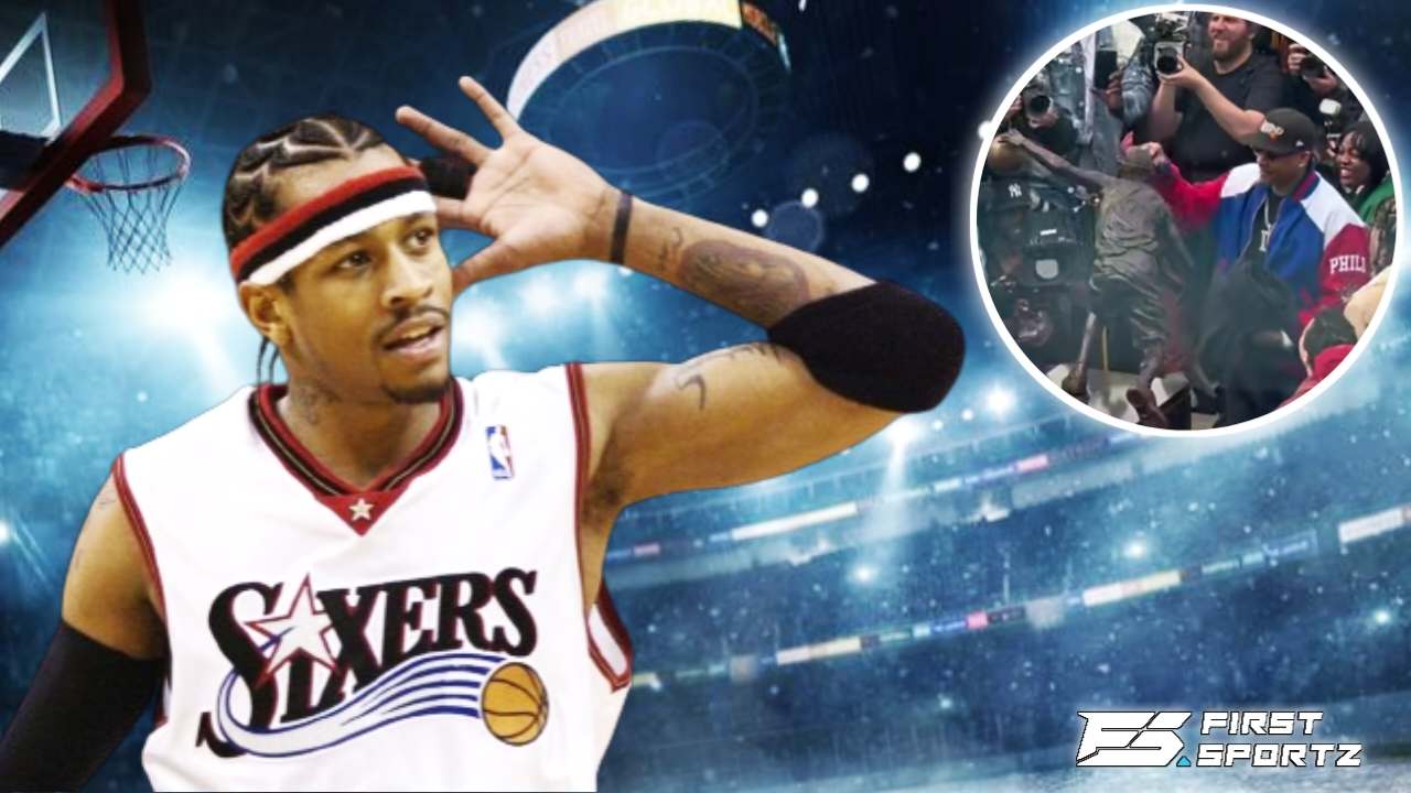 “Small statues of sports legends but 6 foot statue of Rocky” – Sixers unveiling small-size Allen Iverson figure leaves fans puzzled