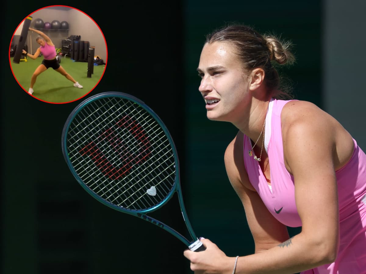 WATCH: Aryna Sabalenka resumes training in full swing for clay season ahead as she battles a terrible personal calamity