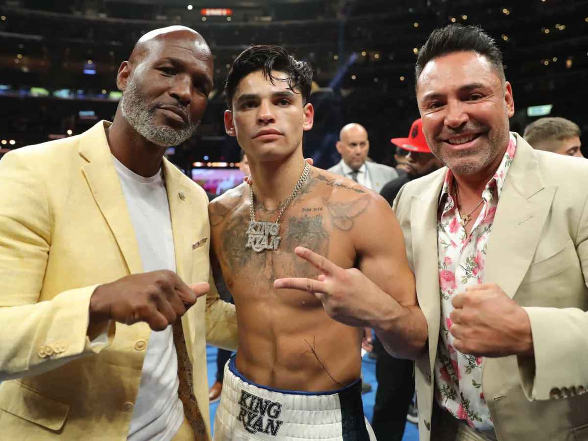 Bernard Hopkins , Ryan Garcia, and Oscar De La Hoya, Devin Haney and Bill Haney