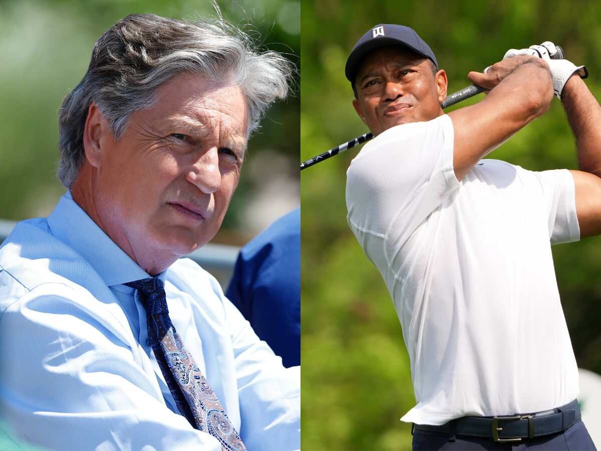 Brandel Chamblee and Tiger Woods