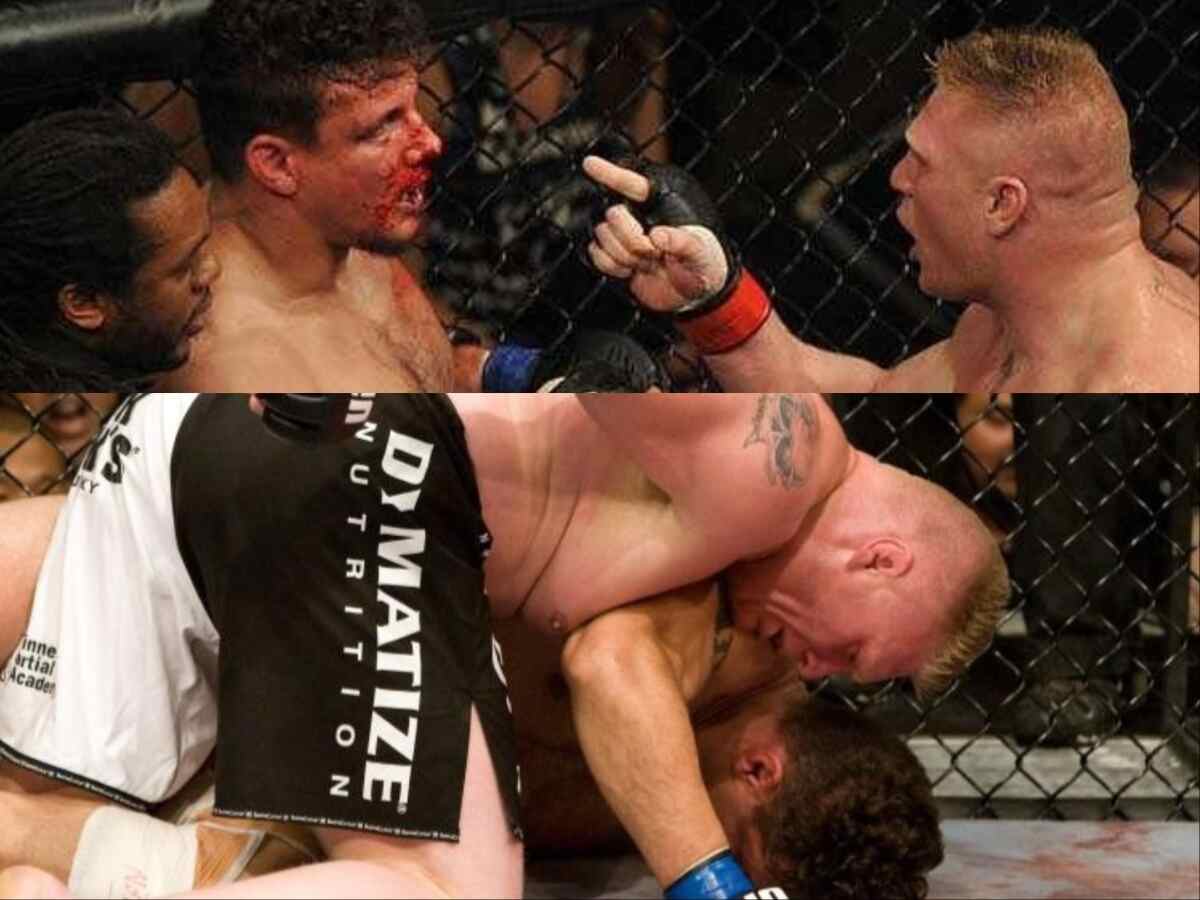 Brock Lesnar vs Frank Mir at UFC 100