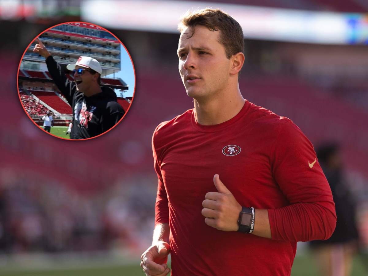 WATCH: 49ers QB Brock Purdy gets kids excited by drilling the football into a bin on the first attempt as contract tussle with the Niners continues