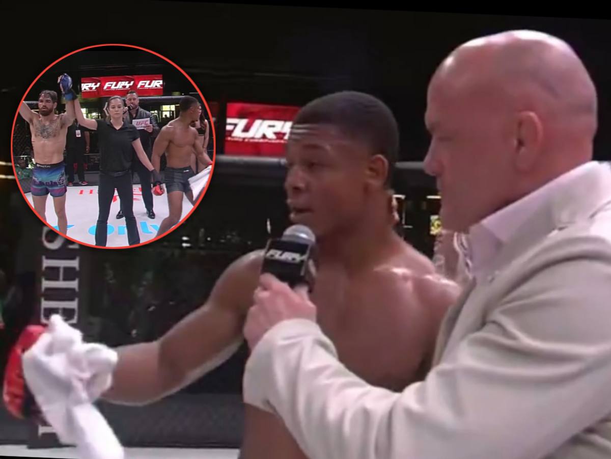 “You f**king suck!” MMA fighter GOES OFF on judge for controversial scoring at Fury FC event