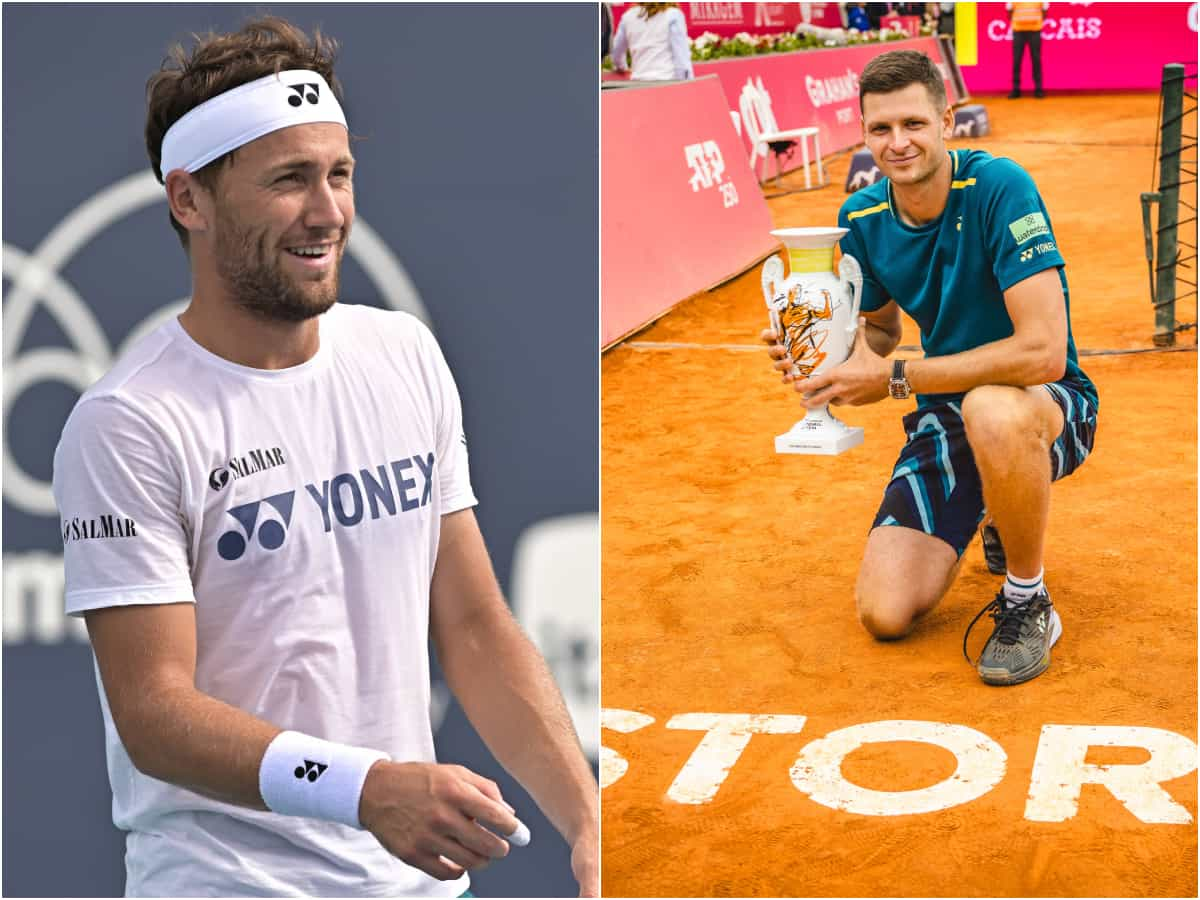 “You owe me dinner now,” Casper Ruud and Hubert Hurkacz engage in playful banter as the Norwegian serves up some clay court tips before Roland Garros