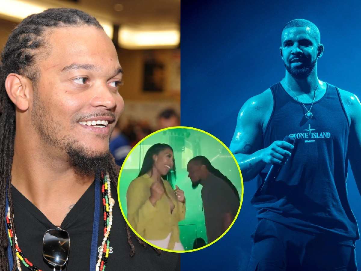 WATCH: “I’ll see him in the parking lot!” – Channing Crowder loses his mind over Drake publicly flirting with wife during the concert