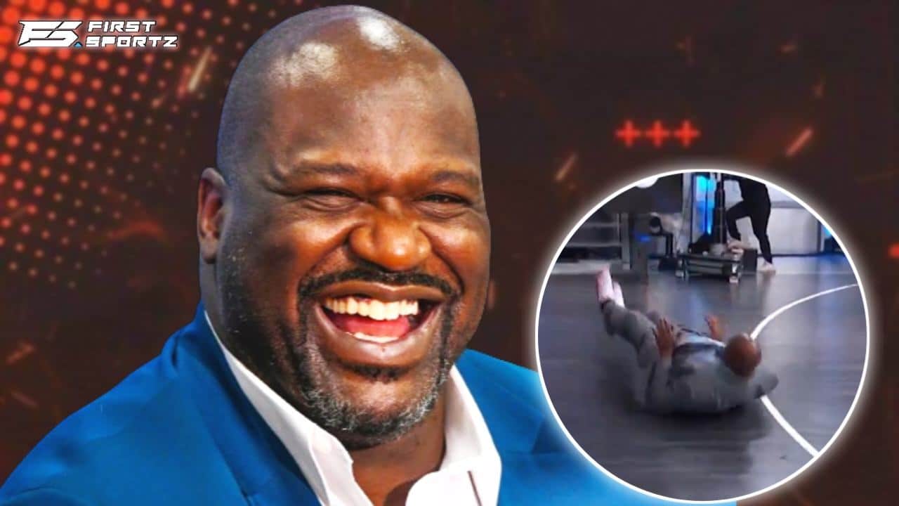 WATCH: Charles Barkley ‘falls on his butt’ on live TV leaving Shaquille O’Neal in splits