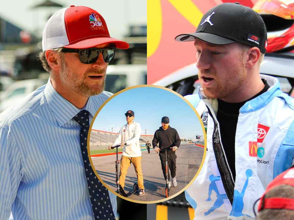 Dale Earnhardt Jr. gets “triggered by the scooter guys” and urges Tyler Reddick do proper track walk