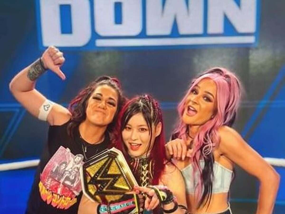 Bayley, Iyo Sky, and Dakota Kai