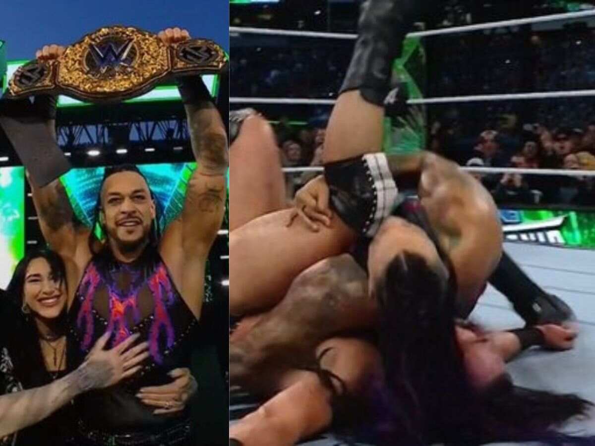 “drew is going to aew now”- WWE Universe in shock as Damian Priest successfully cashes-in his MITB contract to become the new World Heavyweight Champion at WrestleMania