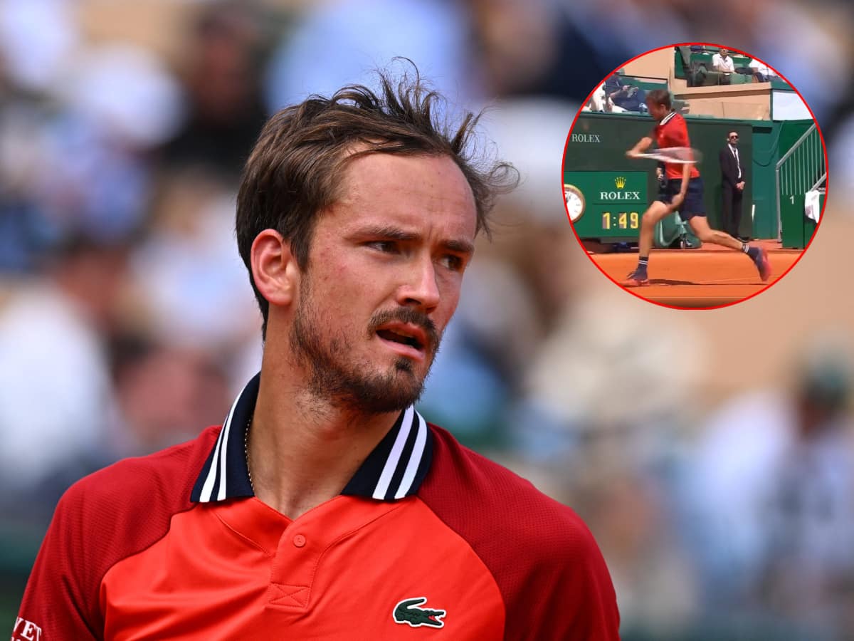 “The thing this fraud gets away with” – Daniil Medvedev faces the wrath of tennis fans as the World No. 4 gets reckless and violent at Monte Carlo