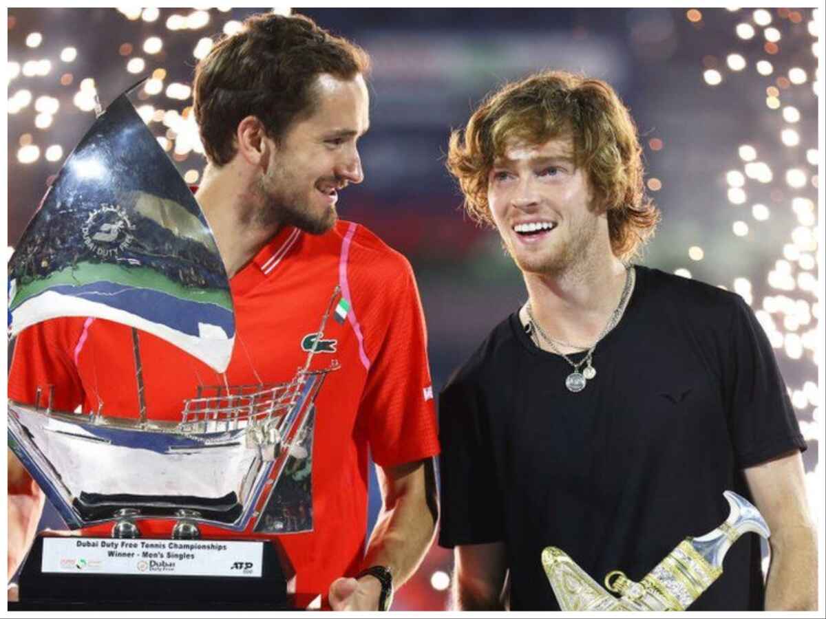 Daniil Medvedev and Andrey Rublev