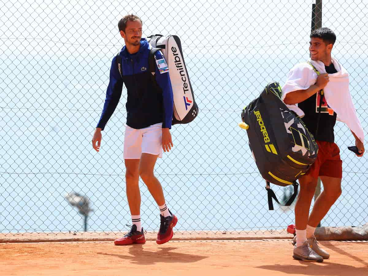 Daniil Medvedev and Carlos Alcaraz