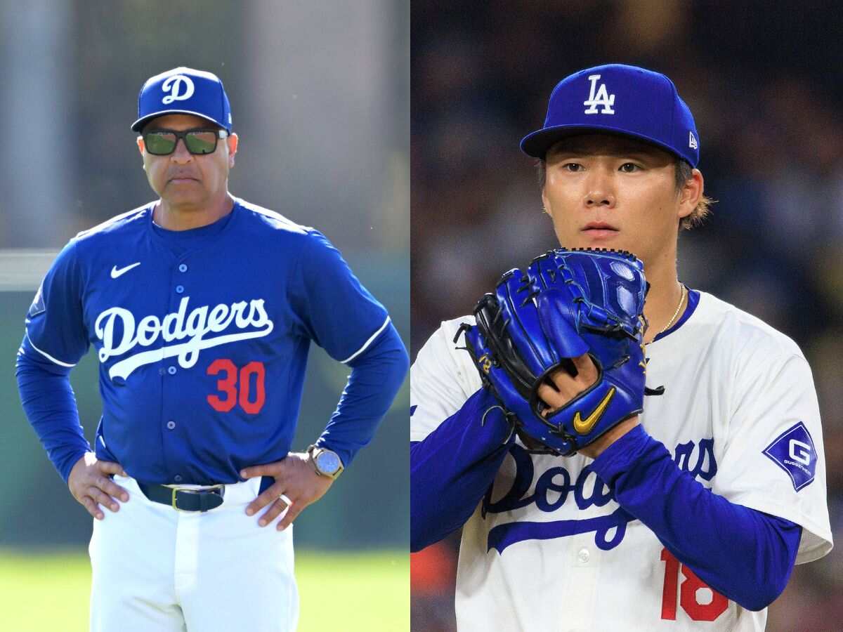 Dave Roberts and Yoshinobu Yamamoto 