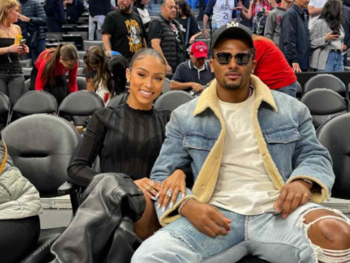 Deshaun Watson with Jilly Anais at Lakers game