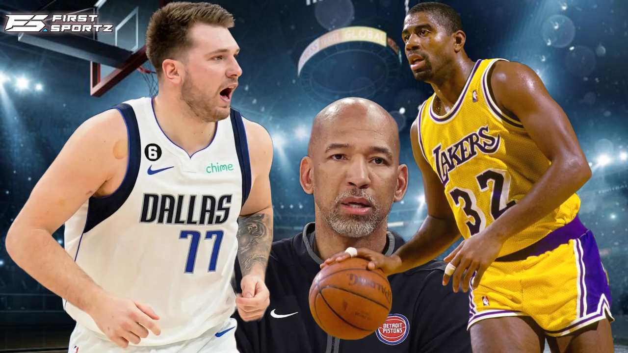 “You’re hoping he messes up,” Luka Doncic compared to Lakers great Magic Johnson by Pistons coach Monty Williams