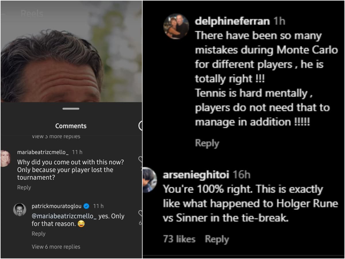 Fan reactions to Patrick Mouratoglou's comments