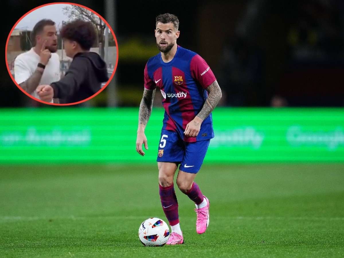 WATCH: ‘Furious’ Barcelona defender Inigo Martinez gets in heated verbal altercation with ‘salty’ fans on the road