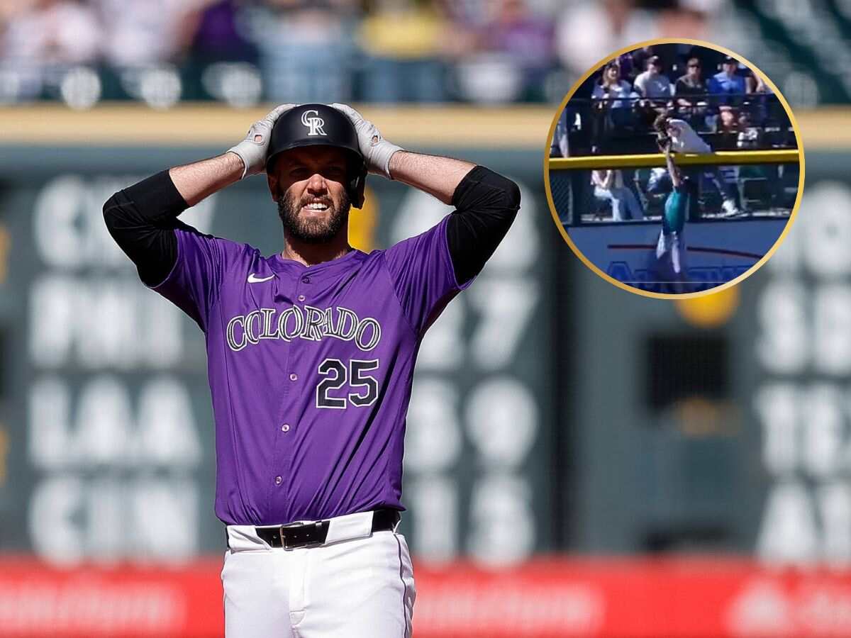 WATCH: Jacob Stallings’ potential walk-off home run DENIED due to fan interference in Rockies-Mariners game