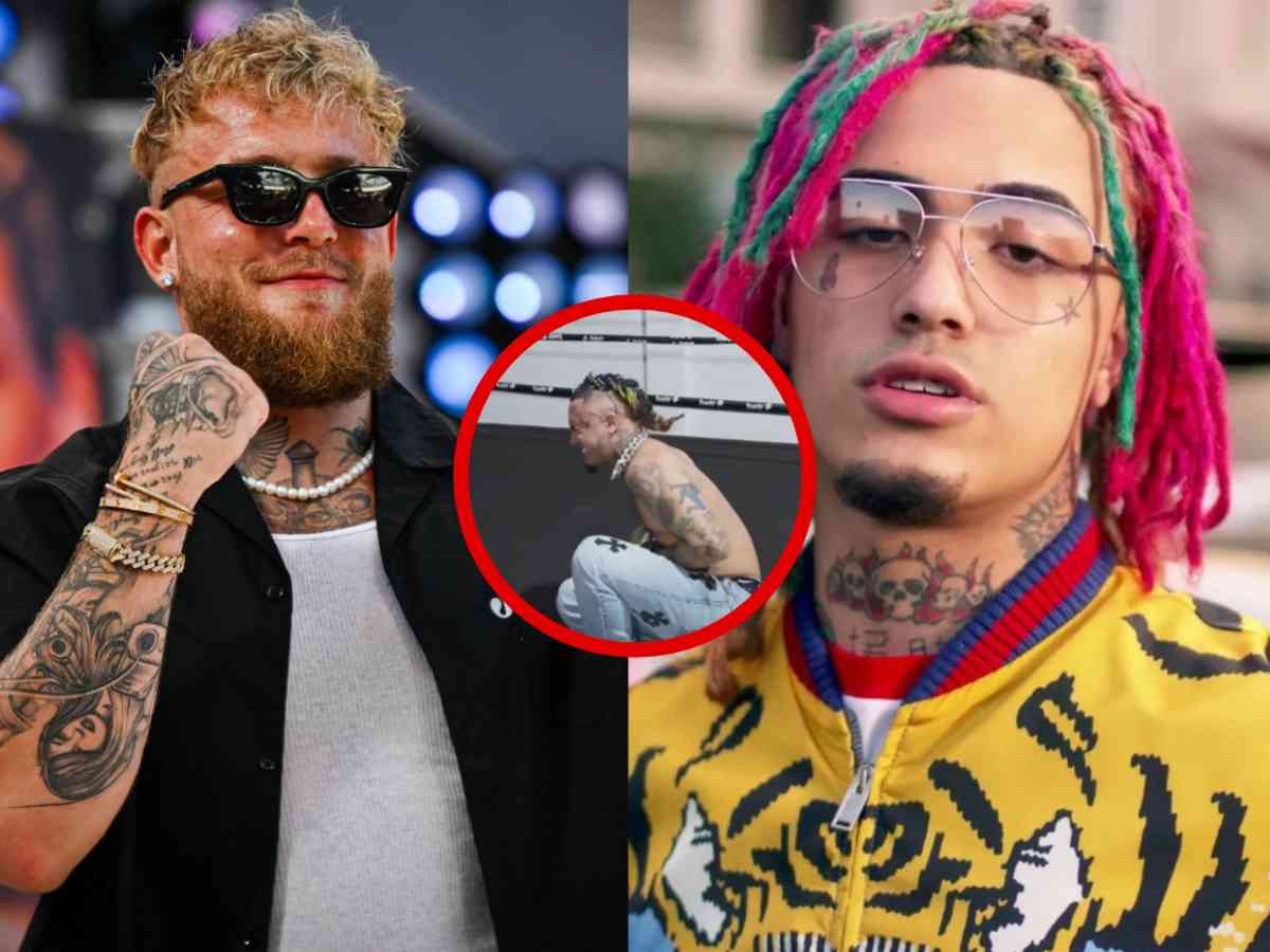 WATCH: Rapper Lil Pump crumbles in pain after taking punch from Jake Paul