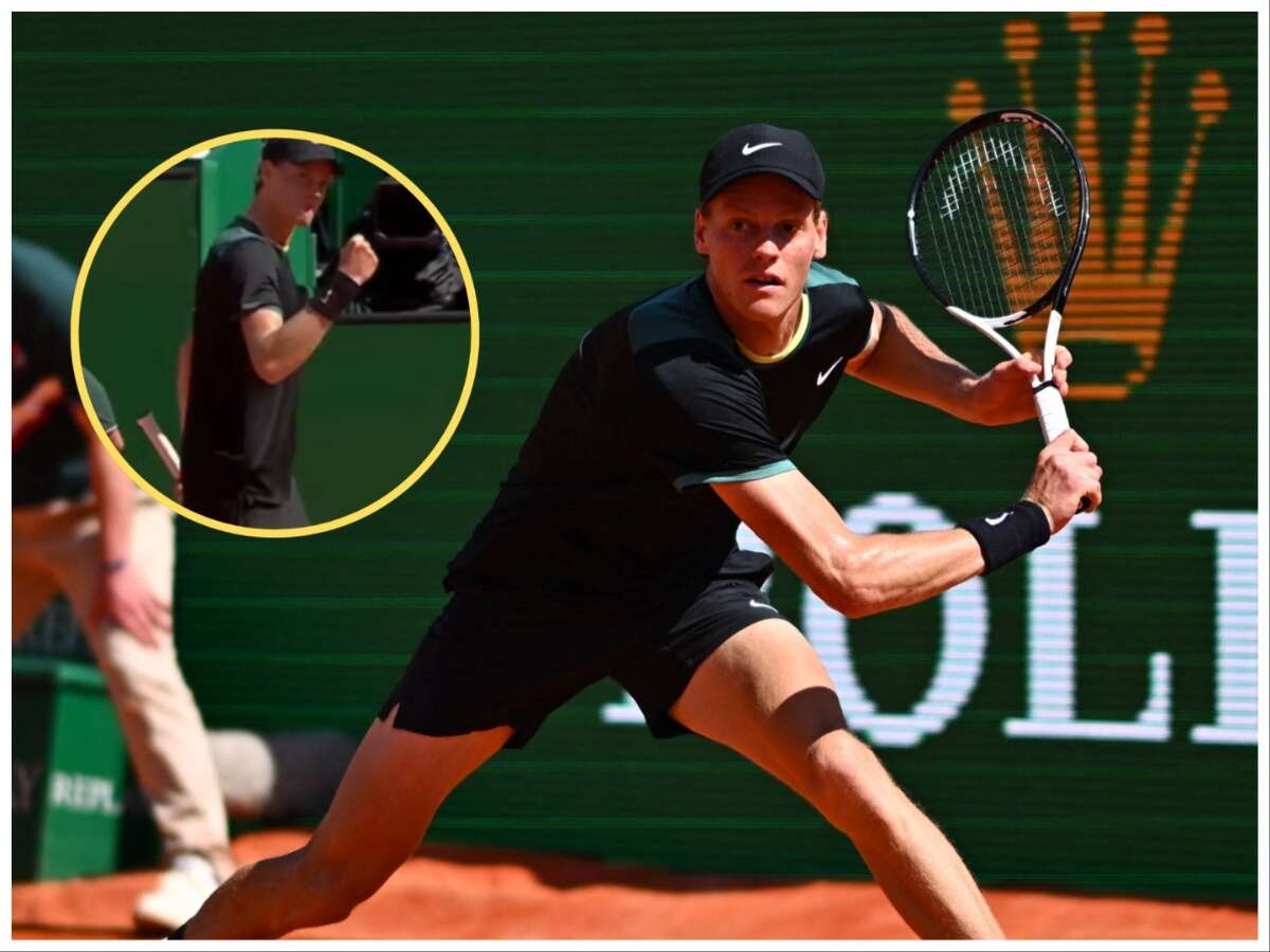 WATCH: Jannik Sinner on a hot streak as he hits an insane backhand against Stefanos Tsitsipas in Monte Carlo