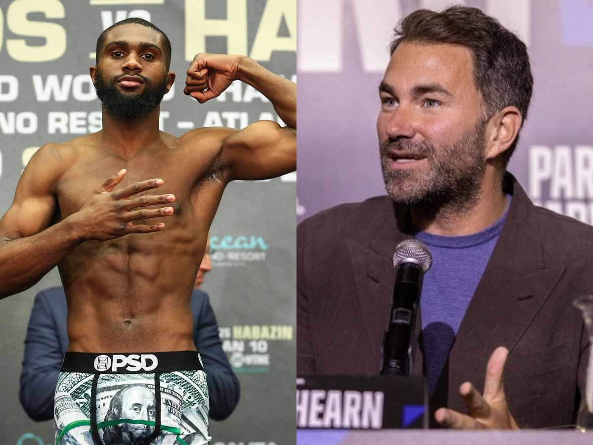 Jarron Ennis and Eddie Hearn