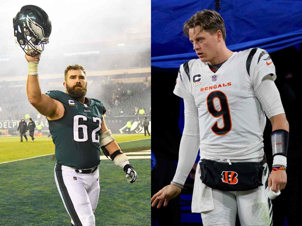 Jason Kelce discloses he once tried to lure Joe Burrow to play college football in Cincinnati