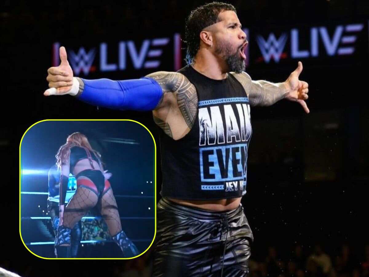 WATCH: Top female star hilariously hops on Jey Uso’s ‘YEET’ train at WWE Live Show