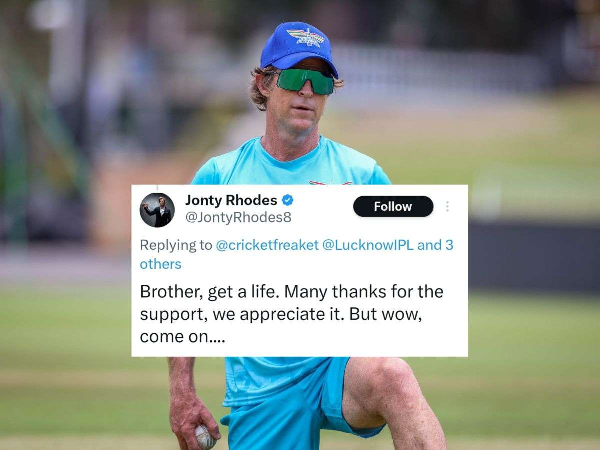 “Brother, get a life,” South African legend Jonty Rhodes pities a fan who is waiting for reply from LSG admin 