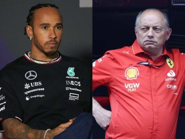 Lewis Hamilton and Fred Vasseur