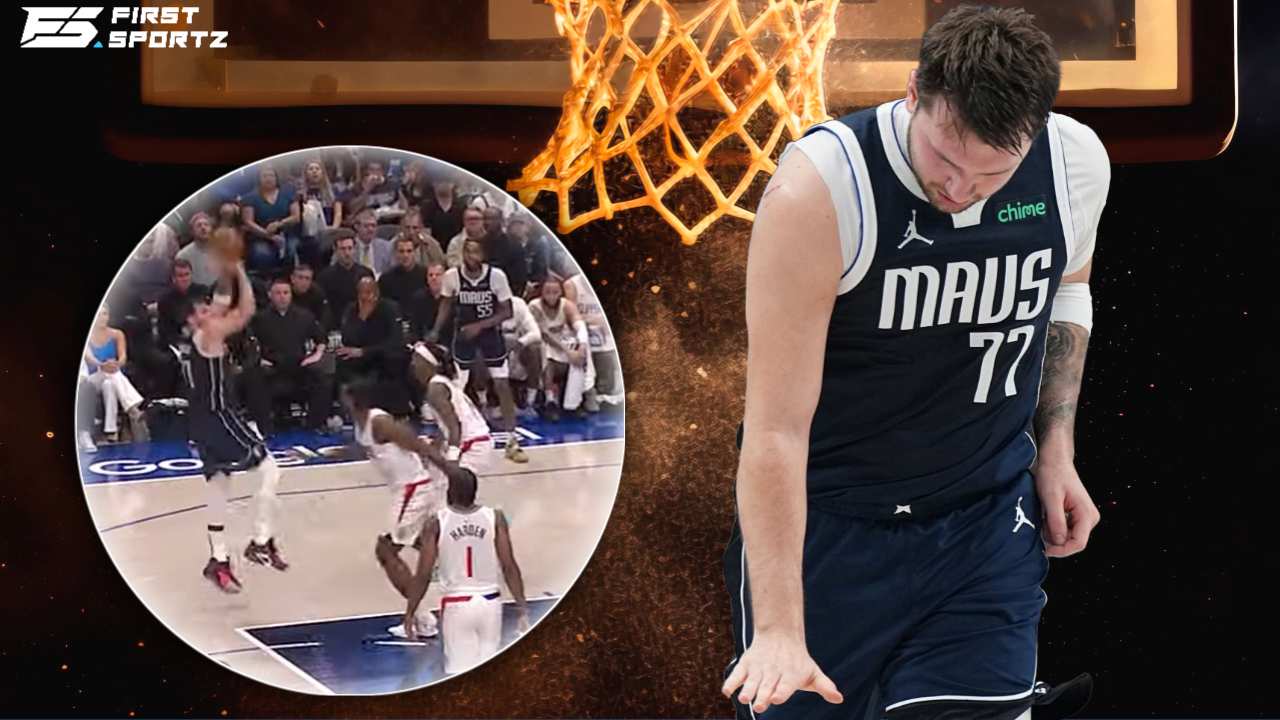 “He is a maniac” – Luka Doncic does ‘too small’ celebration after hitting step-back against Kawhi Leonard; fans go wild