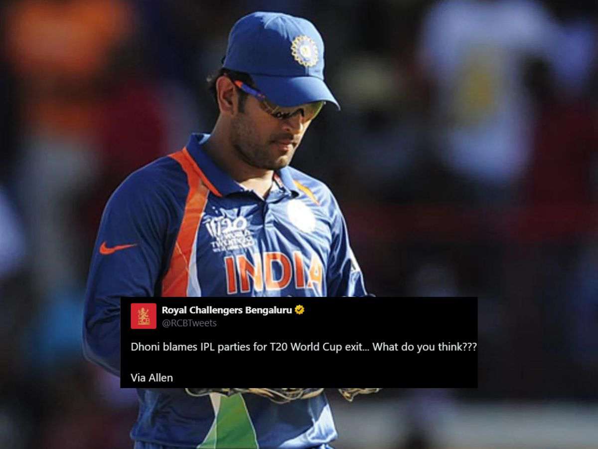 Old tweet of MS Dhoni blaming ‘IPL parties’ for T20 World Cup exit resurfaces with months left for the tournament 