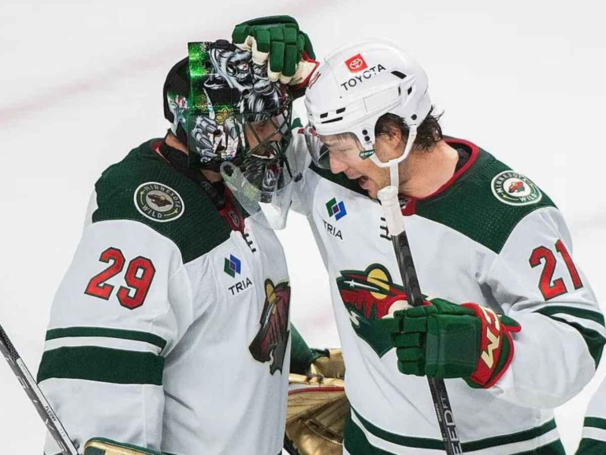 Marc-Andre Fleury and Brandon Duhaime [Image Credit: The Seattle Times]