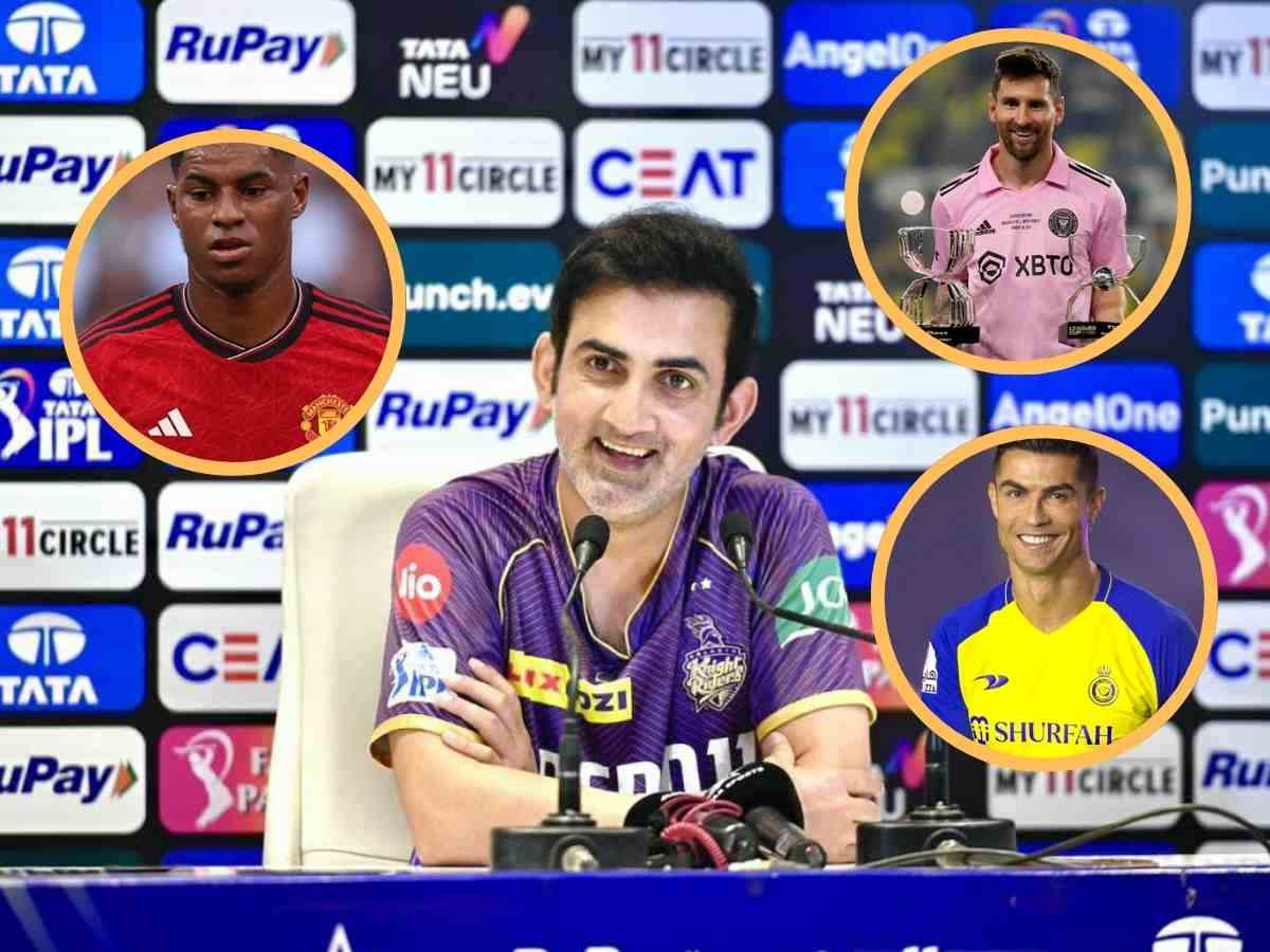 WATCH: “Could have asked me Messi or Ronaldo,” Gautam Gambhir opens up about liking Marcus Rashford in video shared by KKR with hilarious ‘Jethalal Champaklal Gada’ meme