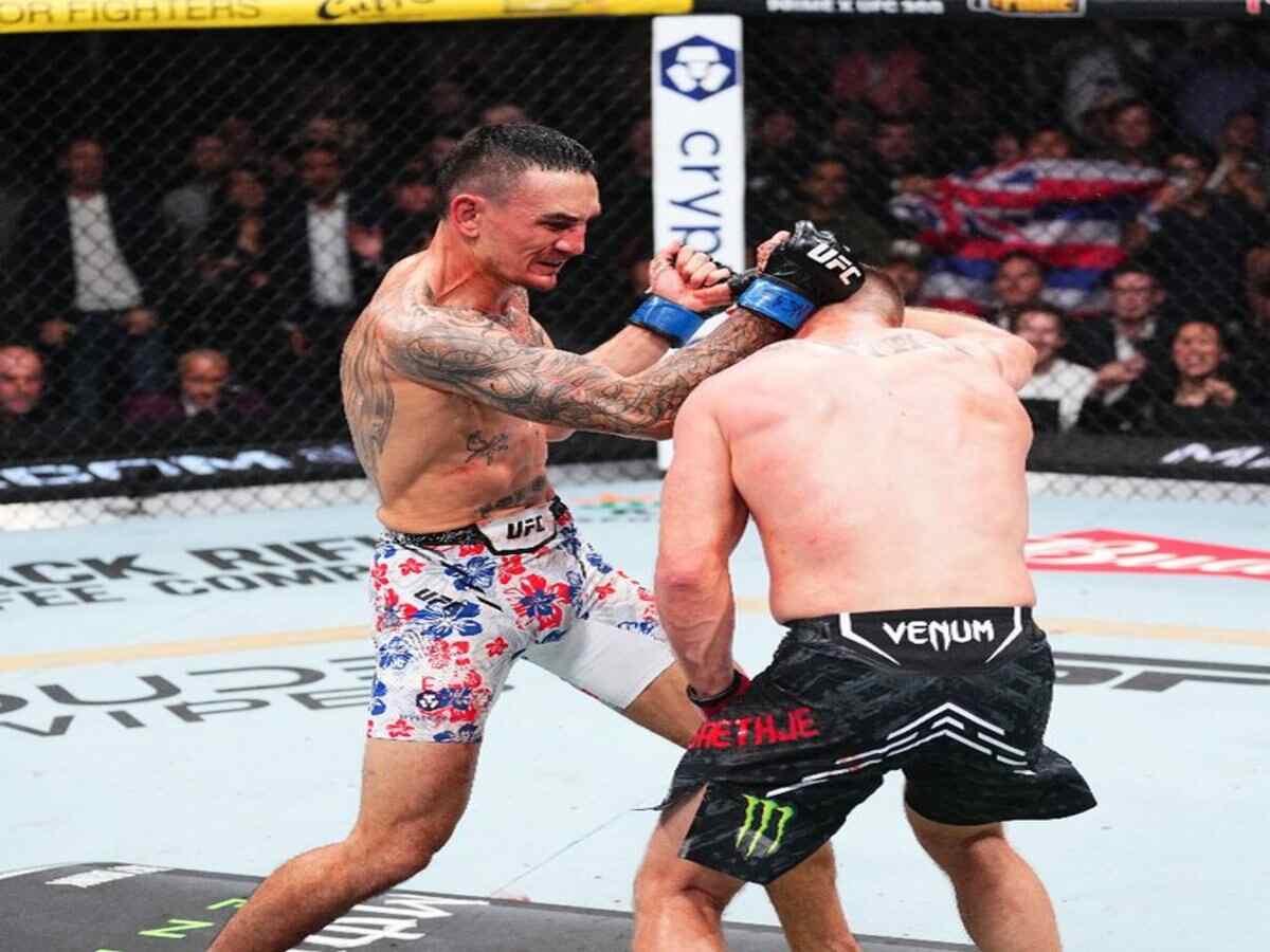 Max Holloway defeated Justin Gaethje to become the BMF champion at UFC 300 