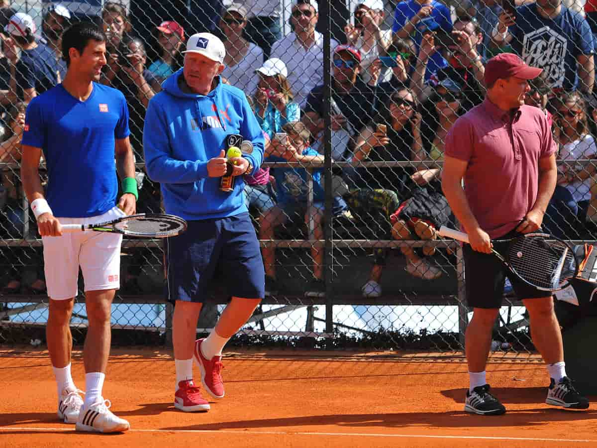 Novak Djokovic, Boris Becker, Marian Vajda