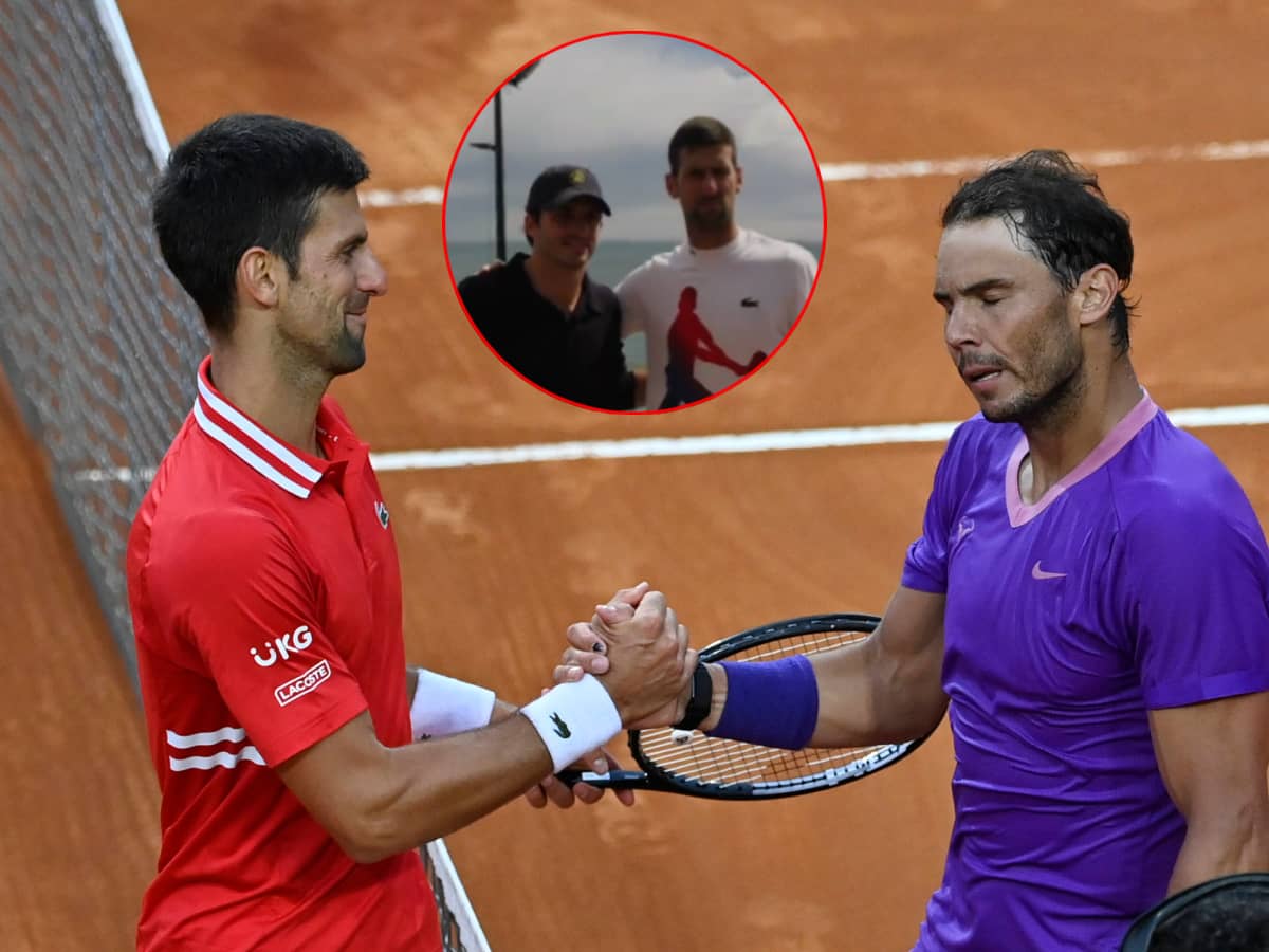 WATCH: “It’s in the Spanish blood to have better forehand,” Novak Djokovic makes a sly Rafael Nadal reference in his meeting with Carlos Sainz at Monte Carlo