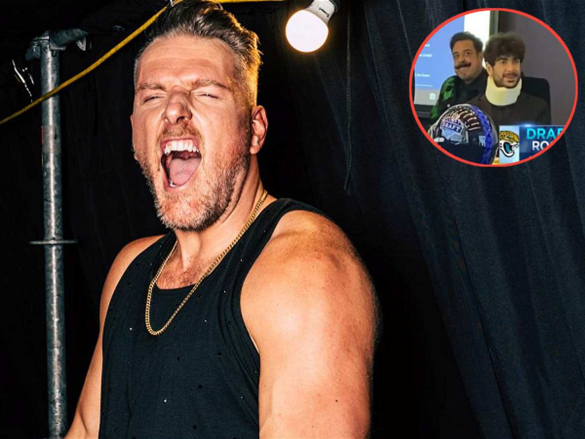 Pat McAfee reacts to Tony Khan attending the NFL Draft in a neck brace after a brutal attack by The Elite on AEW Dynamite