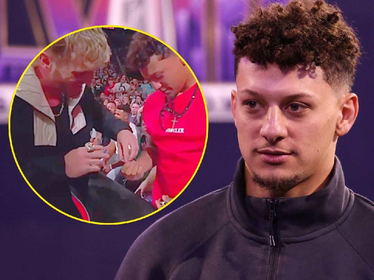 WATCH: Patrick Mahomes hands Logan Paul his Super Bowl rings with which he bizarrely knocks out someone on WWE Raw