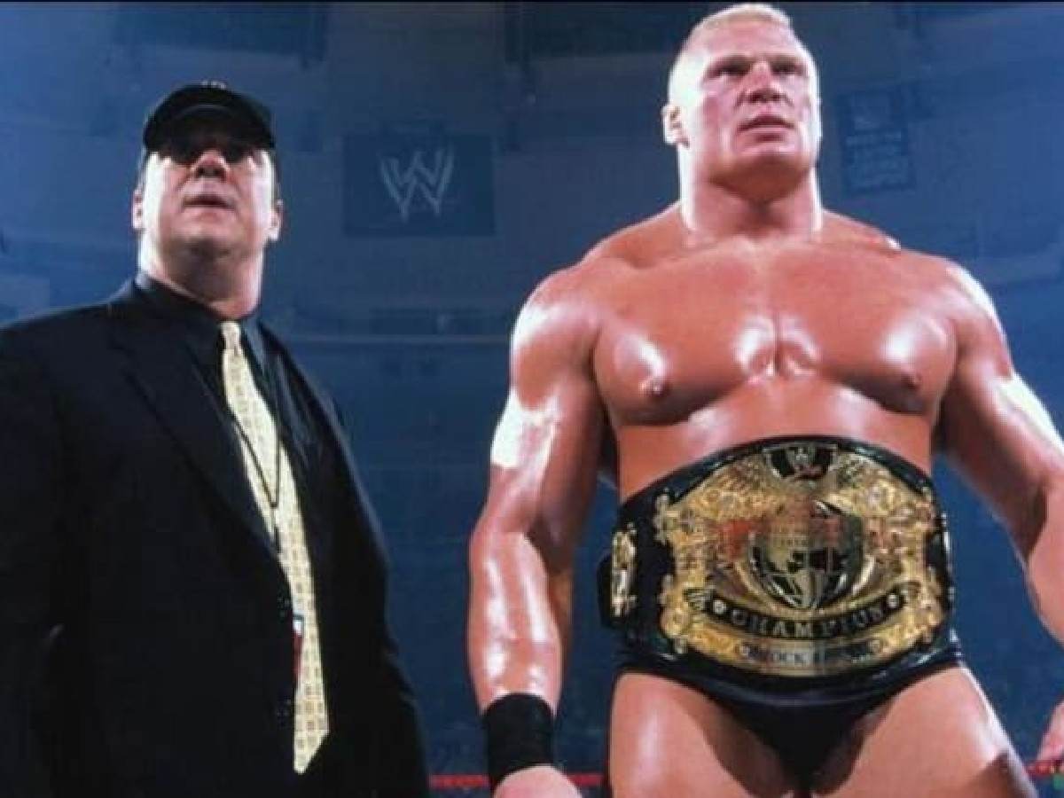 Paul Heyman and Brock Lesnar