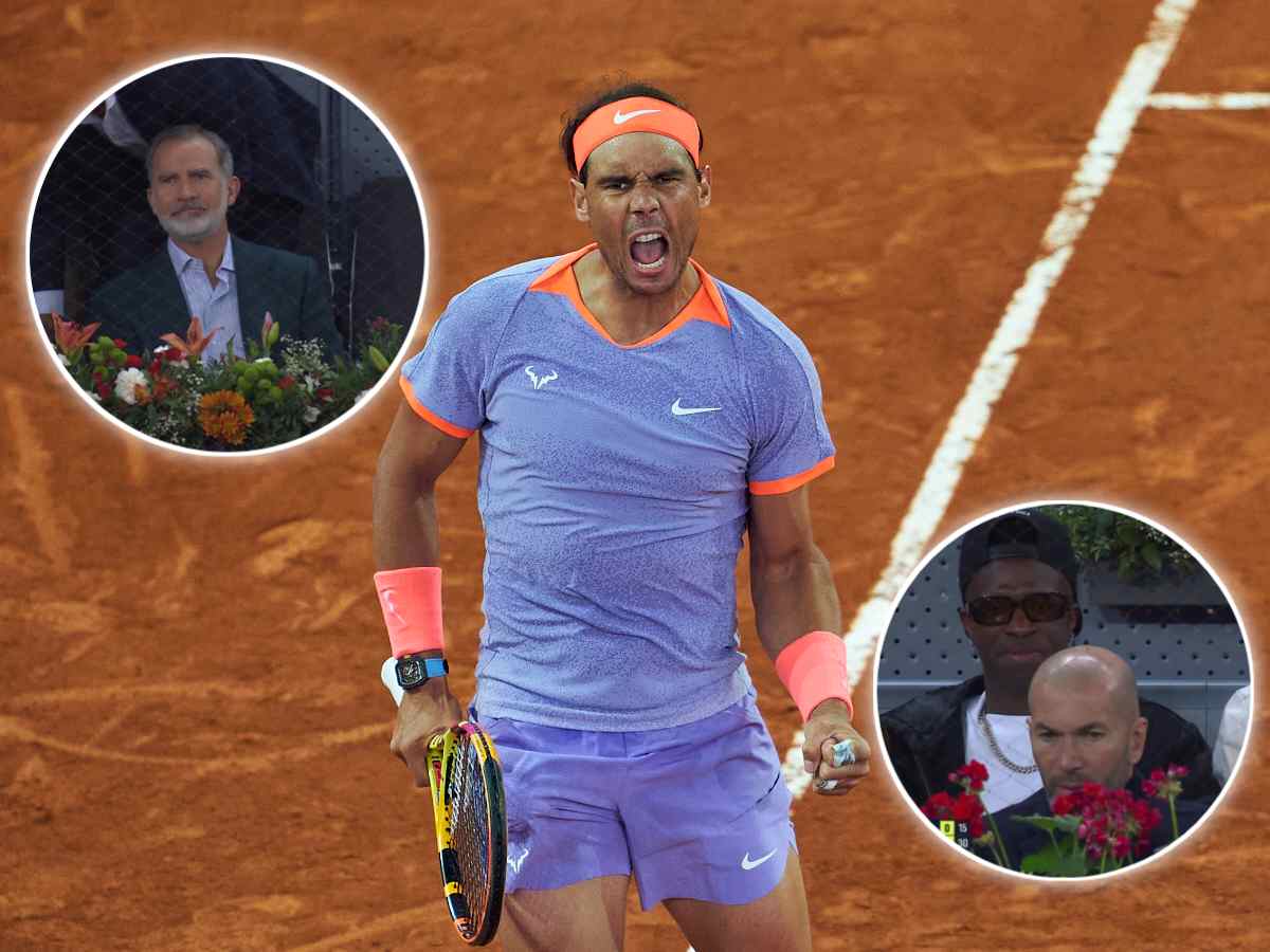 WATCH: Zinedine Zidane, King of Spain Felipe VI in Madrid Open stands as they witness Rafael Nadal play for ‘most probably’ the final time in home