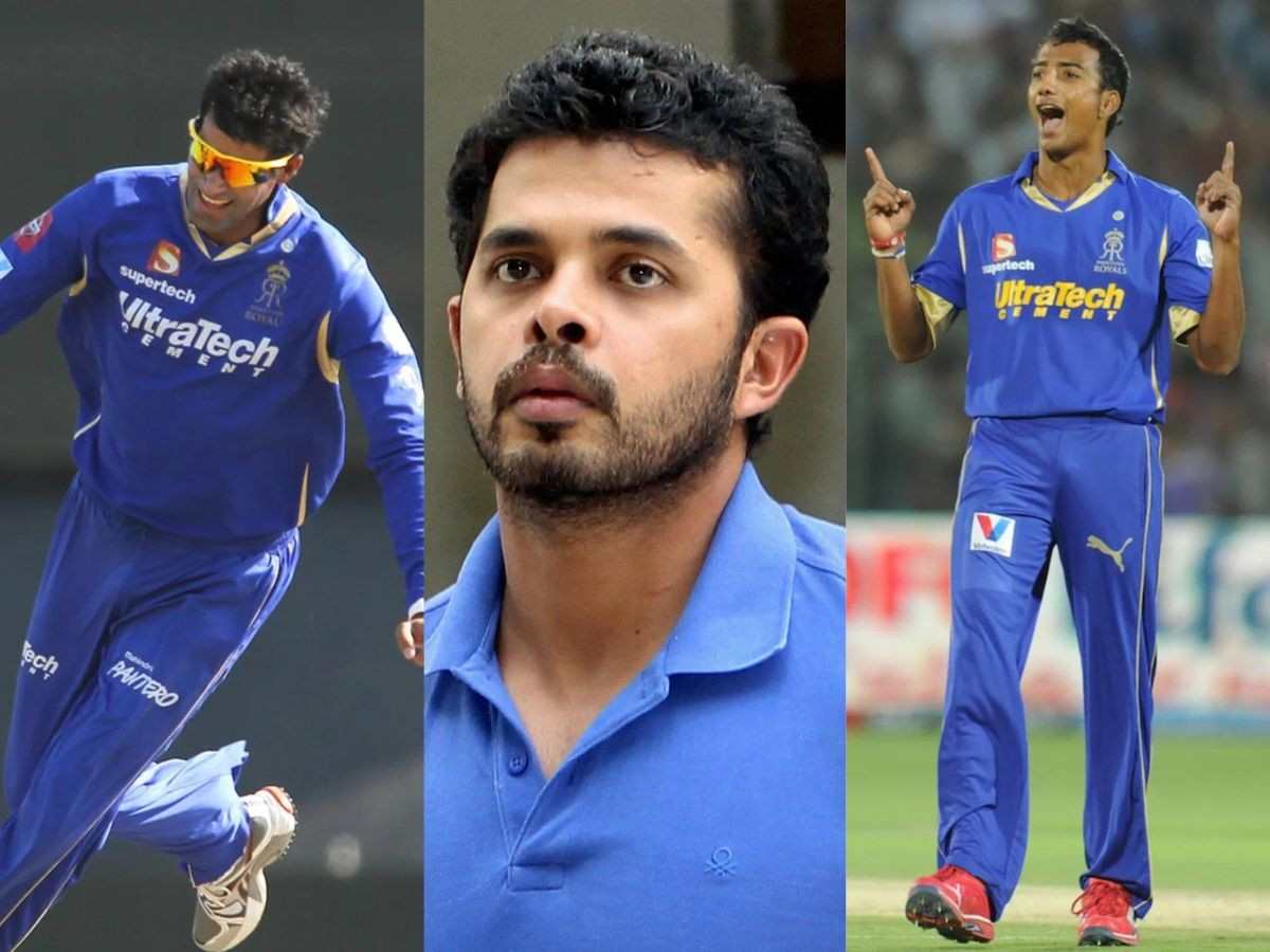 Rajasthan Royals, Ajit Chandela, Sreesanth and Ankeet Chavan